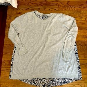 Mixed Media Tunic Sweater